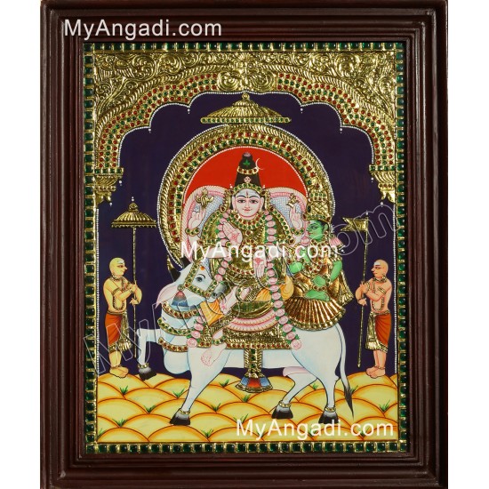 Pradosham Sivan Tanjore Painting Pradosham Sivan Tanjore Painting