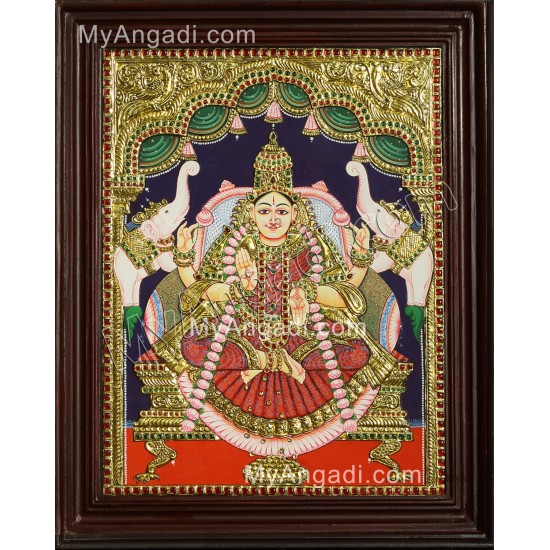 Gajalakshmi Tanjore Painting