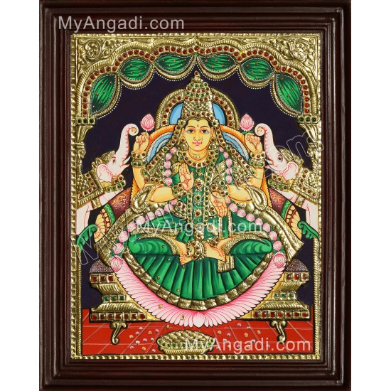 Gajalakshmi Tanjore Painting