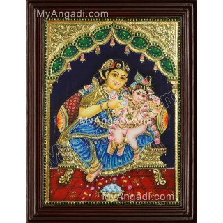 Yasotha Krishna Tanjore Painting