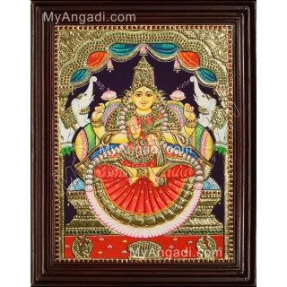 Gajalakshmi Tanjore Painting