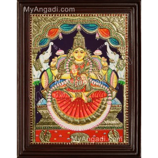 Gajalakshmi Tanjore Painting