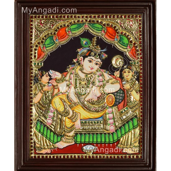 Durbar Krishna Tanjore Painting