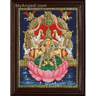 Gajalakshmi Tanjore Painting