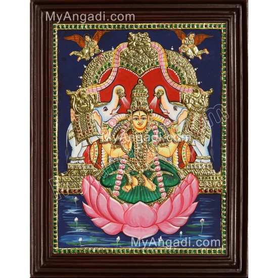 Gajalakshmi Tanjore Painting