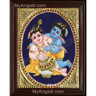 Balaram Krishna Tanjore Painting