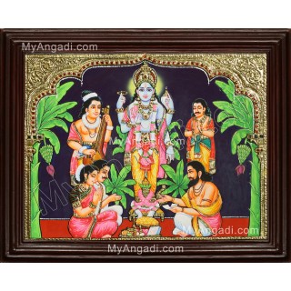 Sathyanarayana Tanjore Painting