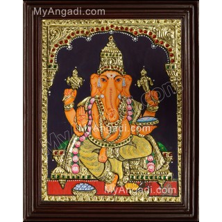 Ganesha Tanjore Painting