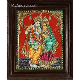 Radha Krishna Tanjore Painting