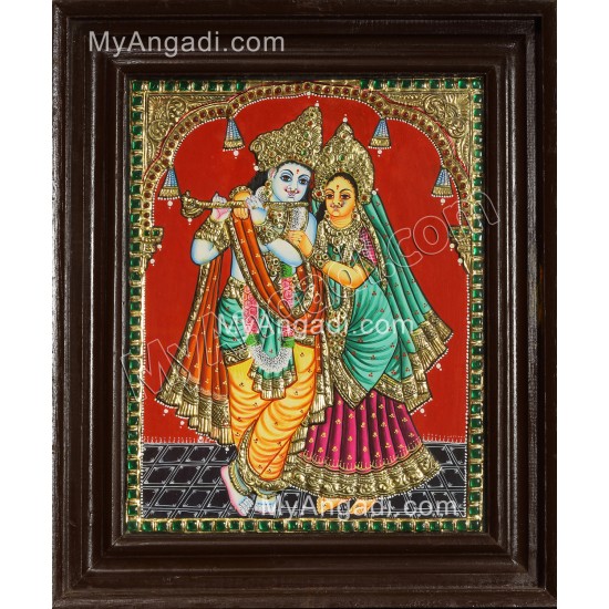 Radha Krishna Tanjore Painting