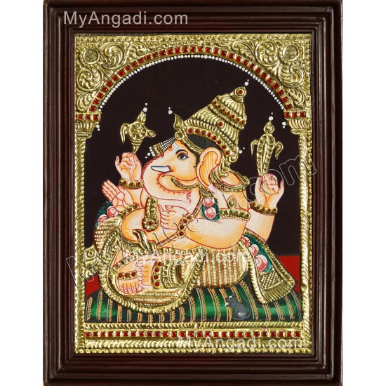 Ganesha Tanjore Painting Ganesha Tanjore Painting