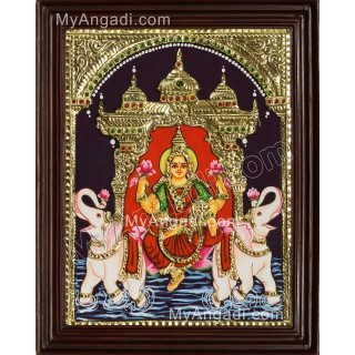 Gajalakshmi Tanjore Painting