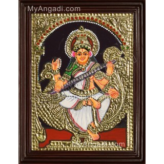 Saraswathi Tanjore Painting