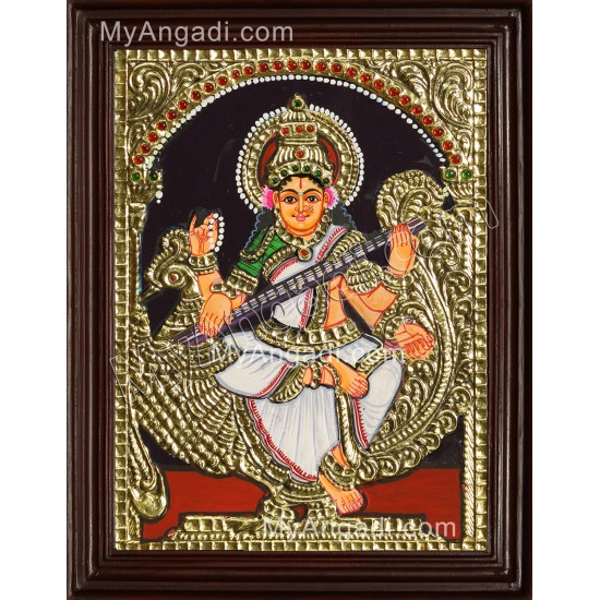 Saraswathi Tanjore Painting