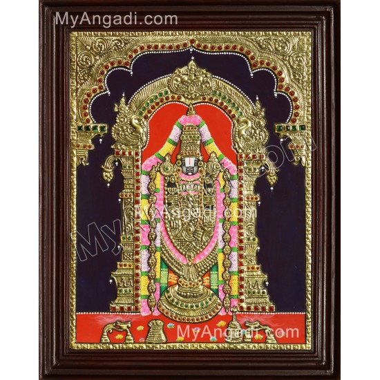 Thirupathi Venkatachalapathi Tanjore Painting Thirupathi Venkatachalapathi Tanjore Painting