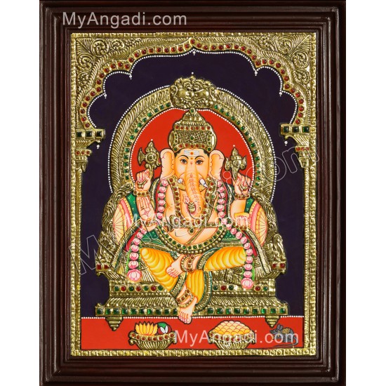 Ganesha Tanjore Painting Ganesha Tanjore Painting