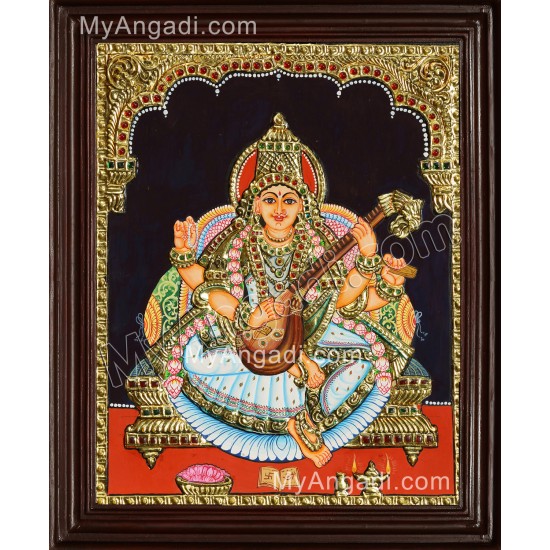 Saraswathi Tanjore Painting