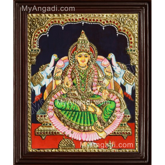 Gajalakshmi Tanjore Painting