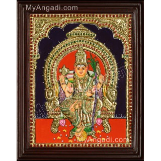 Kamatchi Amman Tanjore Painting