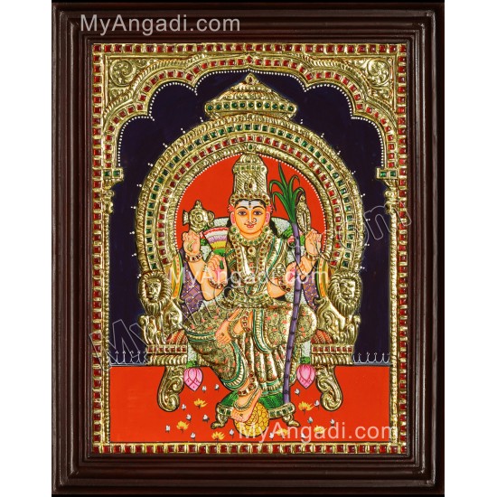 Kamatchi Amman Tanjore Painting