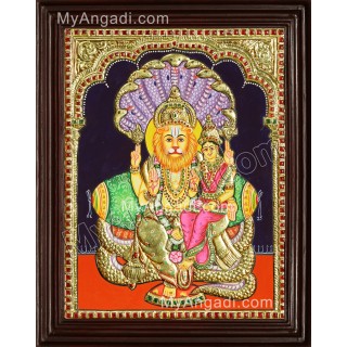 Lakshmi Narasimhar Tanjore Painting