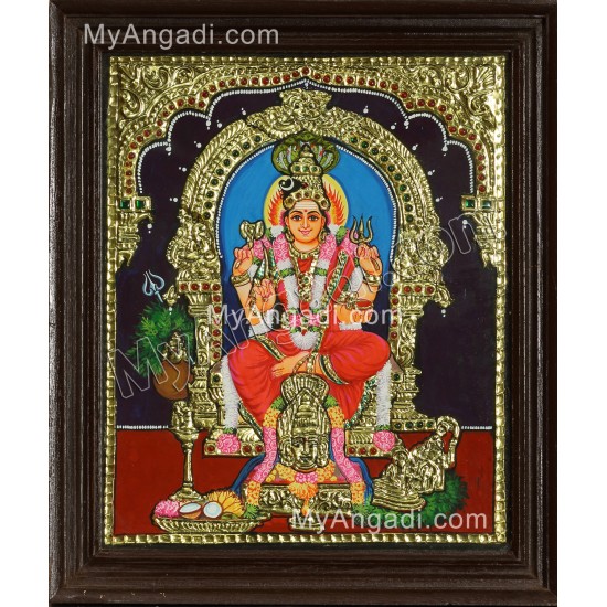Karumaariamman Tanjore Painting Karumaariamman Tanjore Painting