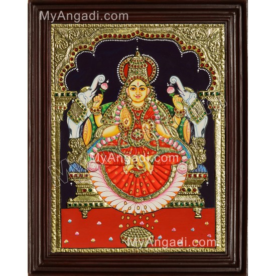 Gajalakshmi Tanjore Painting