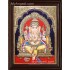 Yellow Dhoti Ganesha Tanjore Painting