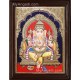 Yellow Dhoti Ganesha Tanjore Painting