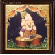Nava Vinayakar Playing Music Tanjore Painting Nava Vinayakar Playing Music Tanjore Painting