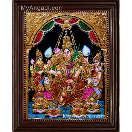 Raja Rajeshwari Tanjore Painting