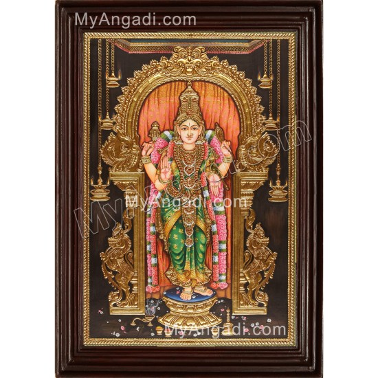 Meenakshi Amman Tanjore Painting Meenakshi Amman Tanjore Painting