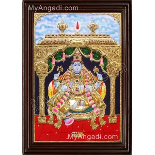 Krishna sitting Tanjore Painting