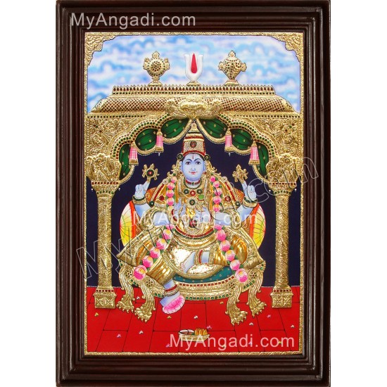 Krishna sitting Tanjore Painting