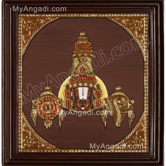 Face Venkateswaran Tanjore Painting Face Venkateswaran Tanjore Painting