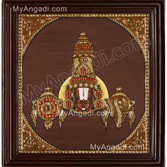 Face Venkateswaran Tanjore Painting