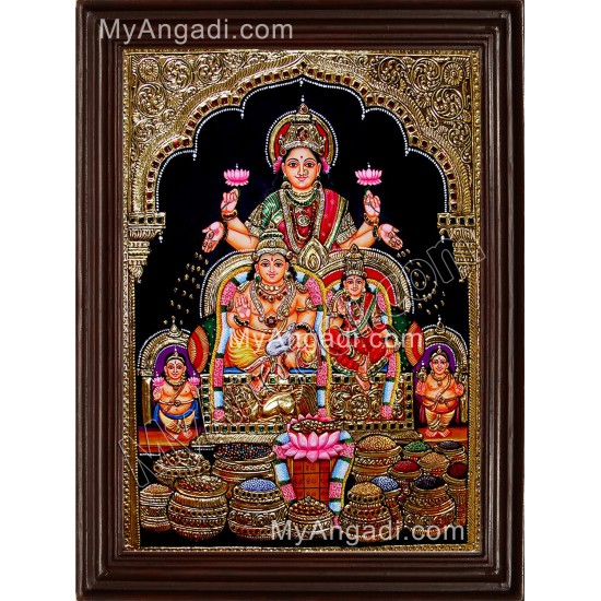 Kubera Lakshmi Tanjore Painting