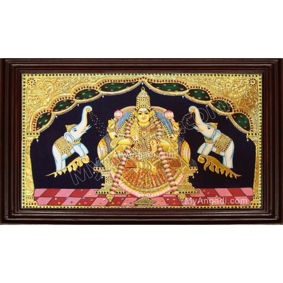 Gaja Lakshmi Tanjore Painting