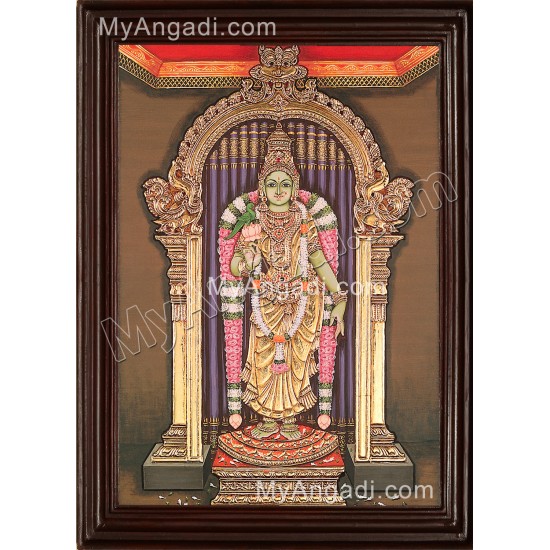 Madurai Meenatchi Amman Tanjore Painting