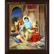 Krishna with Yasotha Tanjore Painting