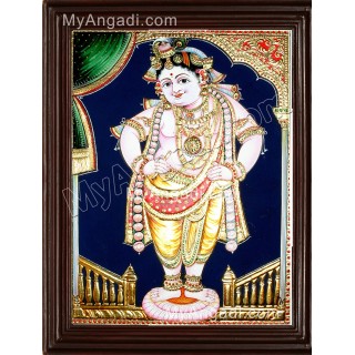 Vittobha Krishna Tanjore Painting