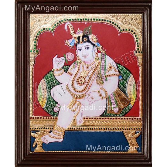 Vittobha Krishna Tanjore Painting Vittobha Krishna Tanjore Painting