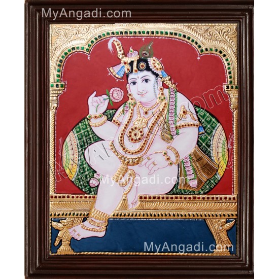 Vittobha Krishna Tanjore Painting