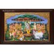 Krishna lifting Govardhana Hill Tanjore Painting Krishna lifting Govardhana Hill Tanjore Painting