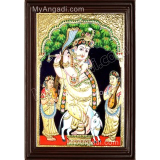 Vittobha Krishna Tanjore Painting