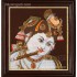 Face Krishna Playing Flute Tanjore Painting