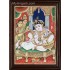 Krishna with Nanda Maharaja and Yasotha Tanjore Painting