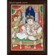 Krishna with Nanda Maharaja and Yasotha Tanjore Painting