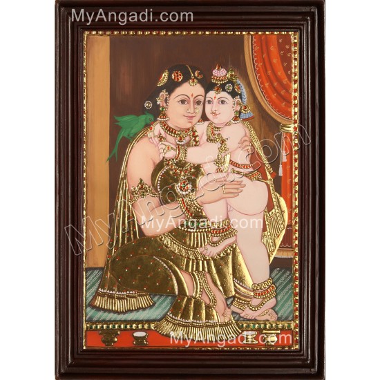 Yasotha Krishna Tanjore Painting