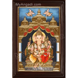 Siddhi Vinayaka / Ganapathi Tanjore Painting